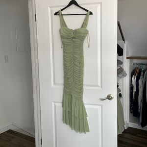 Hello Molly mint/sage green dress EUC